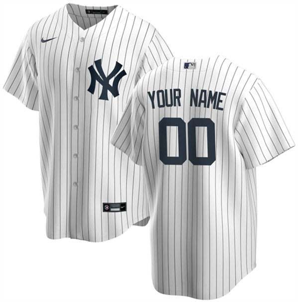Youth New York Yankees Active Player Custom White Cool Base Stitched Baseball Jersey