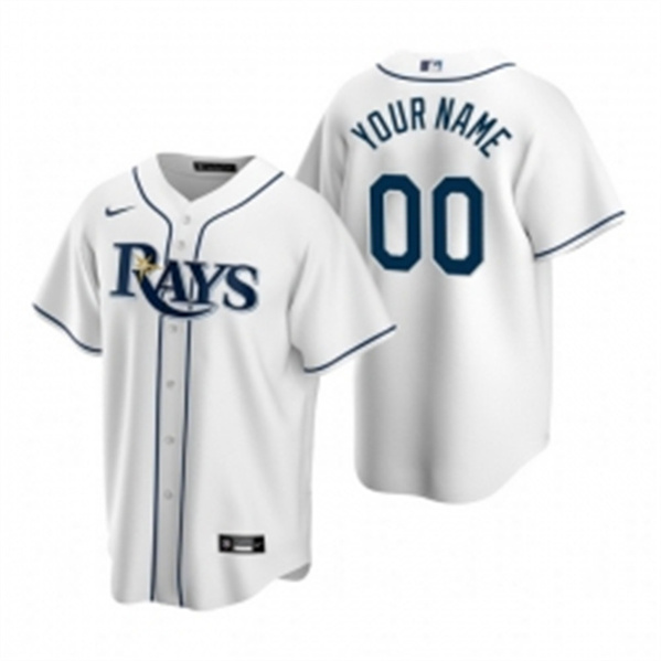 Youth Tampa Bay Rays Active Player Custom White Cool Base Stitched Baseball Jersey