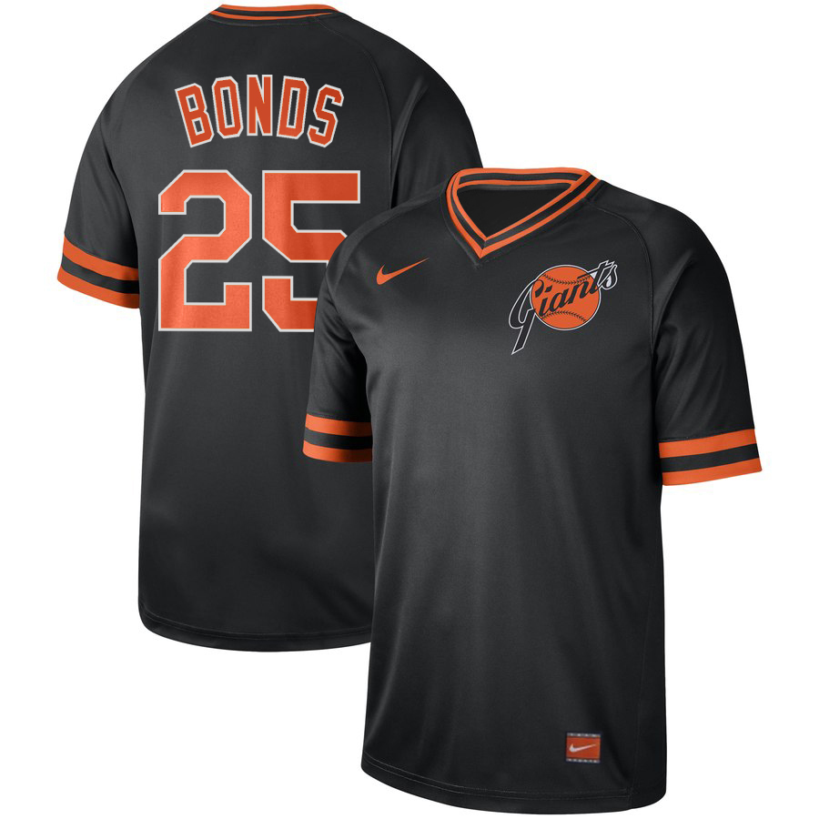 Men's San Francisco Giants #25 Barry Bonds Navy Cooperstown Collection Legend Stitched MLB Jersey