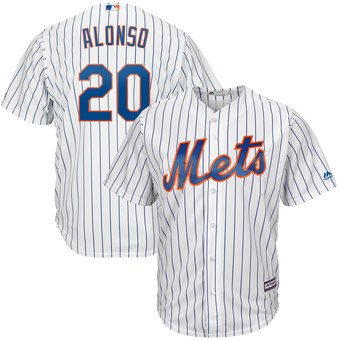Men's New York Mets #20 Pete Alonso White 2019 Cool Base Stitched MLB Jersey