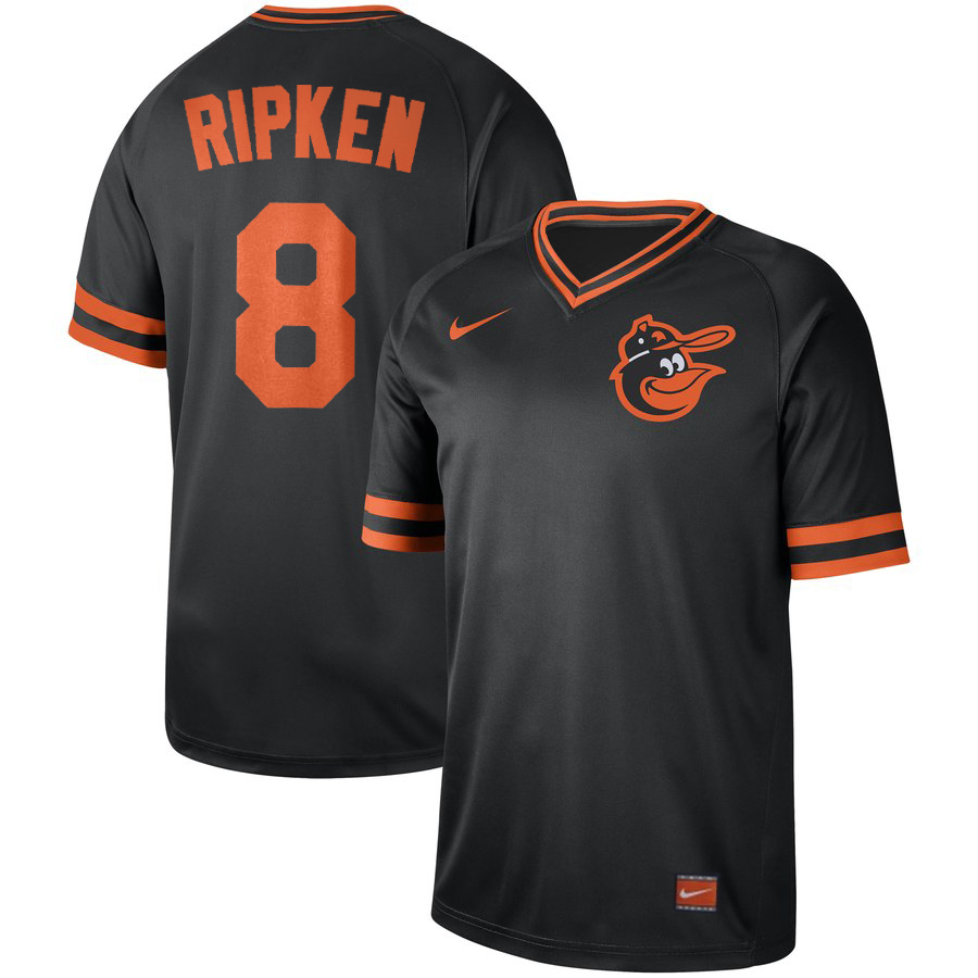 Men's Baltimore Orioles #8 Cal Ripken Jr Navy Cooperstown Collection Legend Stitched MLB Jersey