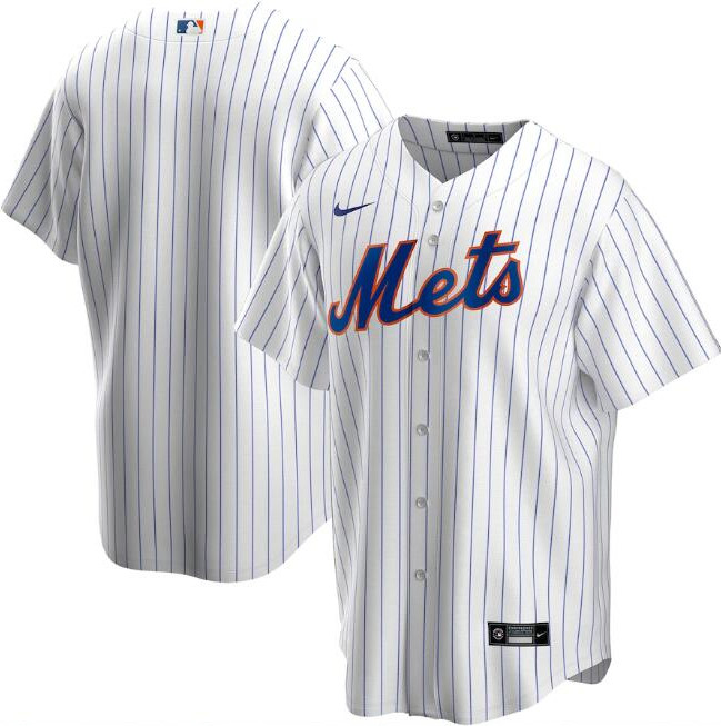 Men's New York Mets White Cool Base Stitched MLB Jersey