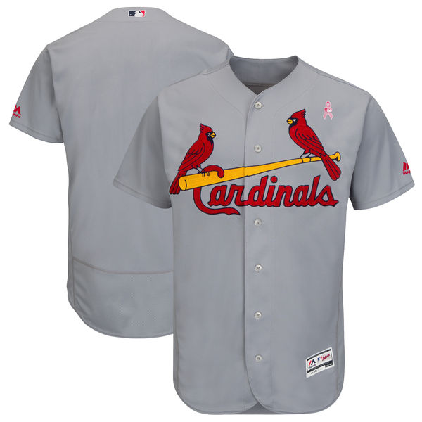 Men's St.Louis Cardinals Gray 2018 Mother's Day Flexbase Stitched MLB Jersey