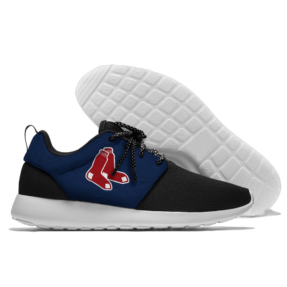 Women's Boston Red Sox Roshe Style Lightweight Running MLB Shoes 002