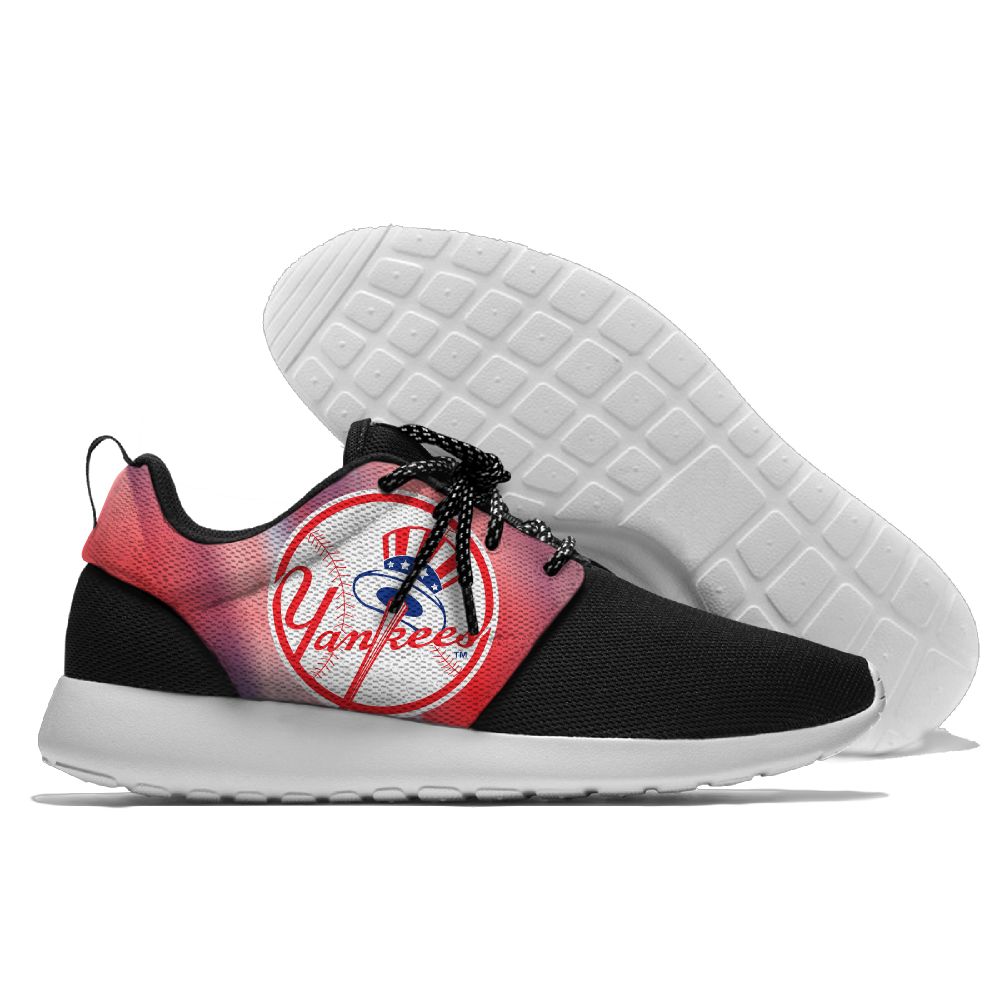 Women's New York Yankee Roshe Style Lightweight Running MLB Shoes 002