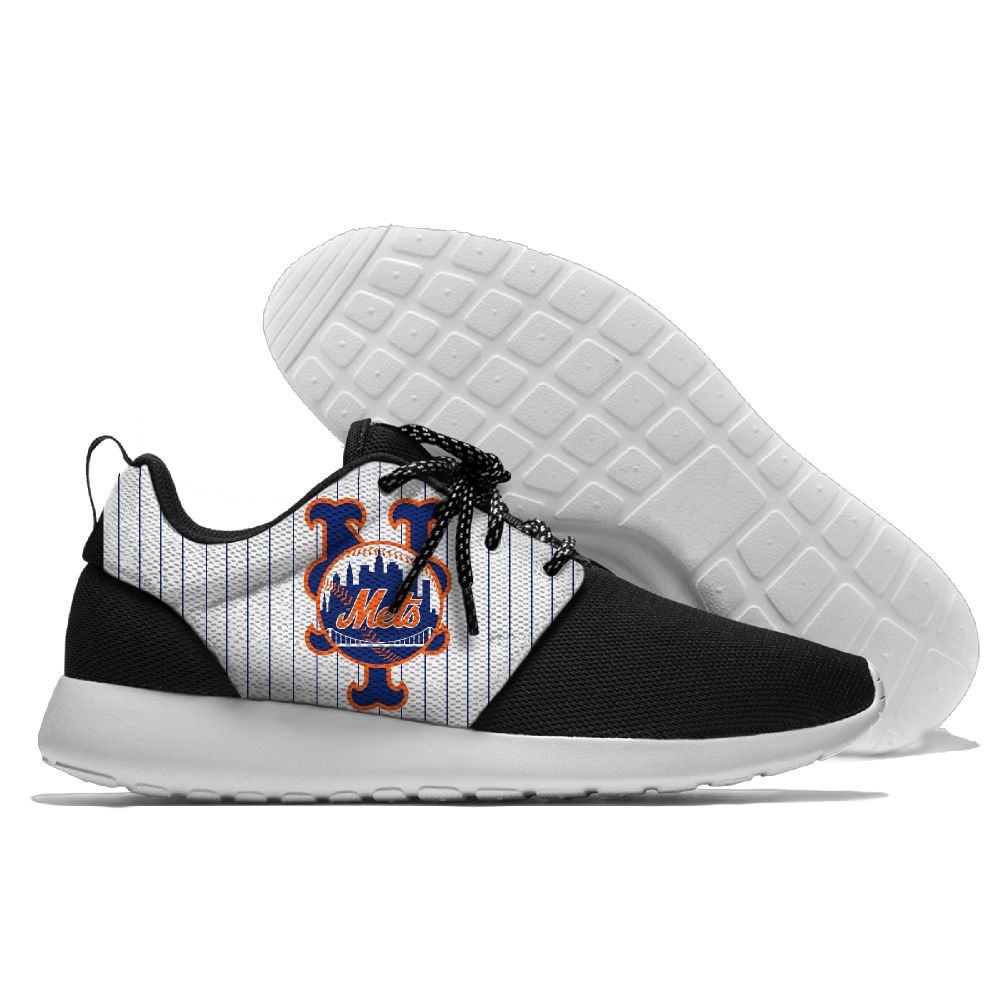 Men's New York Mets Roshe Style Lightweight Running MLB Shoes 003