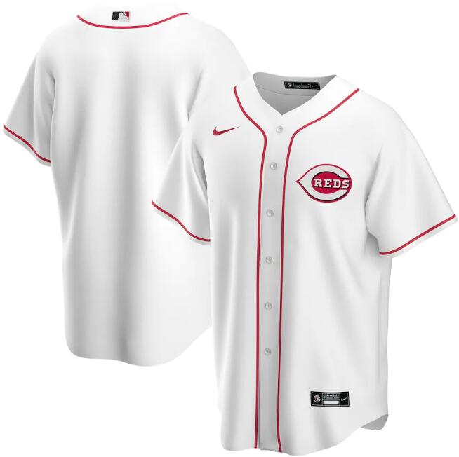 Men's Cincinnati Reds White Cool Base Stitched MLB Jersey