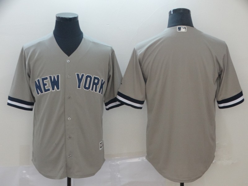 Men's New York Yankees Gray Cool Base Player Stitched MLB Jersey