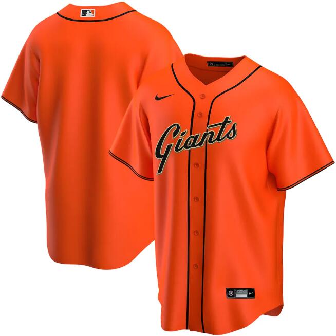 Men's San Francisco Giants Blank Orange Cool Base Stitched MLB Jersey