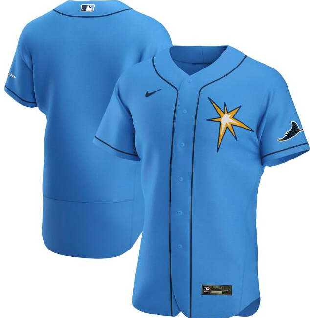 Men's Tampa Bay Rays Blank Blue Flex Base Stitched MLB Jersey