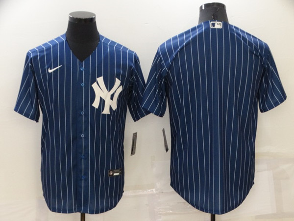 Men's New York Yankees Blank Navy Cool Base Stitched Jersey