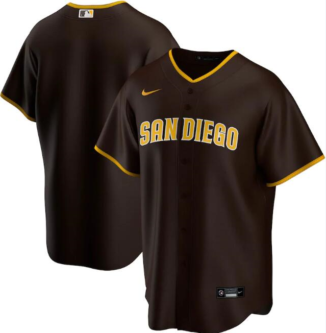 Men's San Diego Padres Brown Cool Base Stitched MLB Jersey