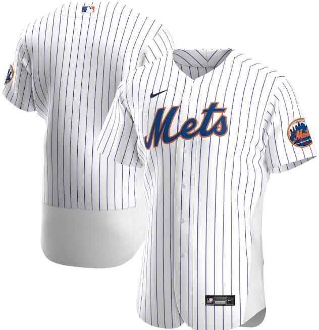 Men's New York Mets White Flex Base Stitched MLB Jersey