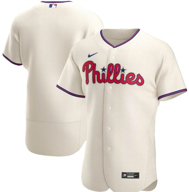 Men's Philadelphia Phillies Cream Flex Base Stitched MLB Jersey