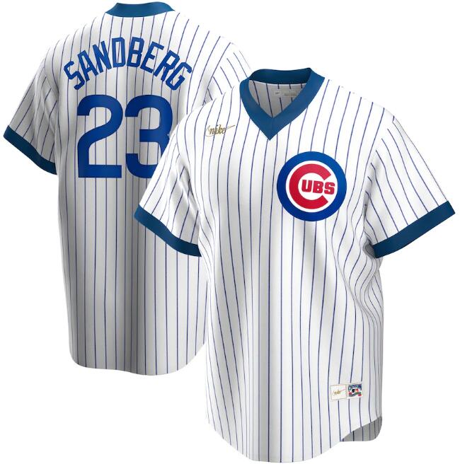 Men's Chicago Cubs White #23 Ryne Sandberg 2020 New Cool Base Stitched MLB Jersey