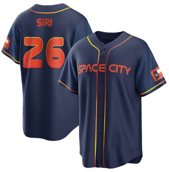 Men's Houston Astros #26 Jose Siri 2022 Navy City Connect Cool Base Stitched Jersey