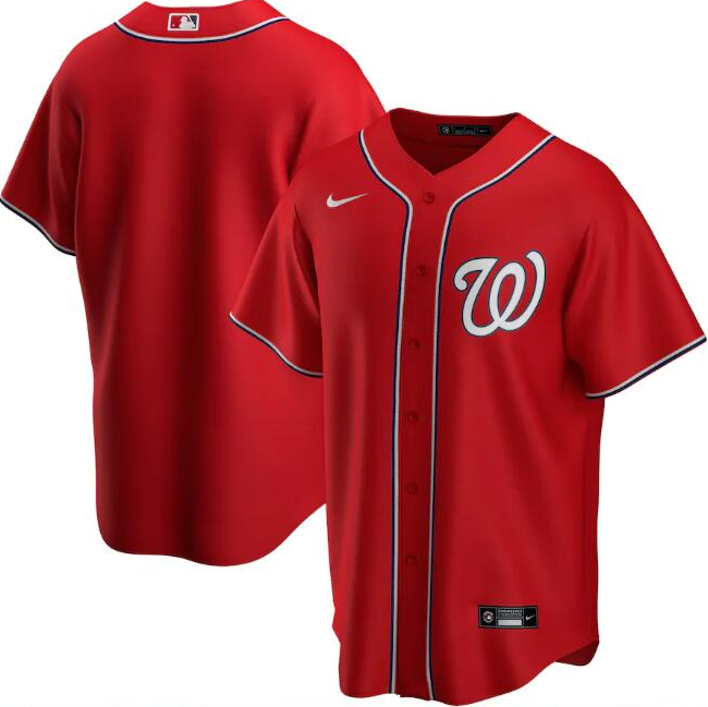 Men's Washington Nationals Red Cool Base Stitched MLB Jersey