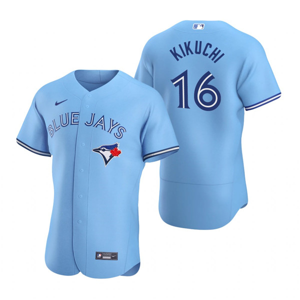 Men's Toronto Blue Jays #16 Yusei Kikuchi Blue Flex Base Stitched Baseball Jersey