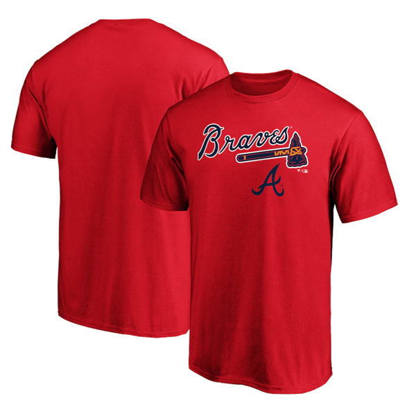 Men's Atlanta Braves Red 2024 Fan Limited T-Shirt （1pc Limited Each Order)