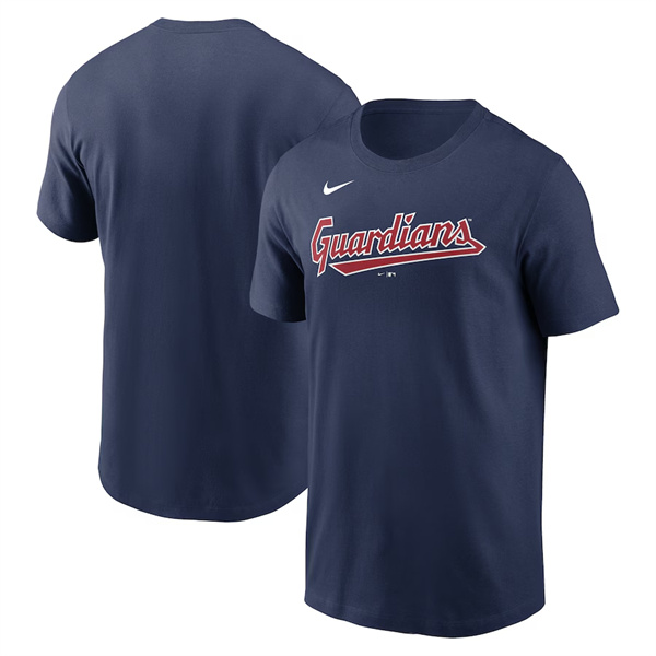 Men's Cleveland Guardians Navy 2024 Fan Limited T-Shirt （1pc Limited Each Order)
