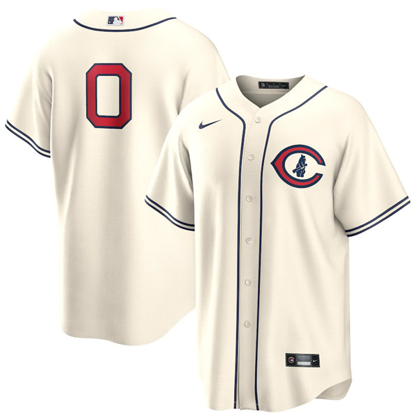 Men's Chicago Cubs #0 Marcus Stroman Cream 2022 Field of Dreams Cool Base Stitched Baseball Jersey