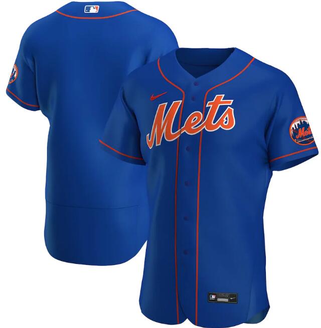 Men's New York Mets Blue Flex Base Stitched MLB Jersey
