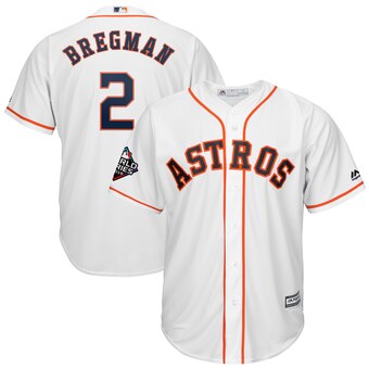 Men's Houston Astros #2 Alex Bregman Majestic White 2019 World Series Bound Cool Base Stitched MLB Jersey