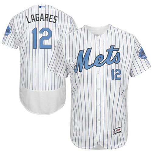 Men's New York Mets Customized White Stitched MLB Jersey