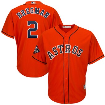 Men's Houston Astros #2 Alex Bregman Majestic Orange 2019 World Series Bound Cool Base Stitched MLB Jersey
