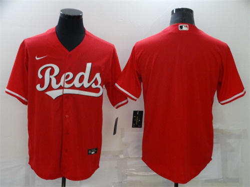 Men's Cincinnati Reds Red Cool Base Stitched Jersey
