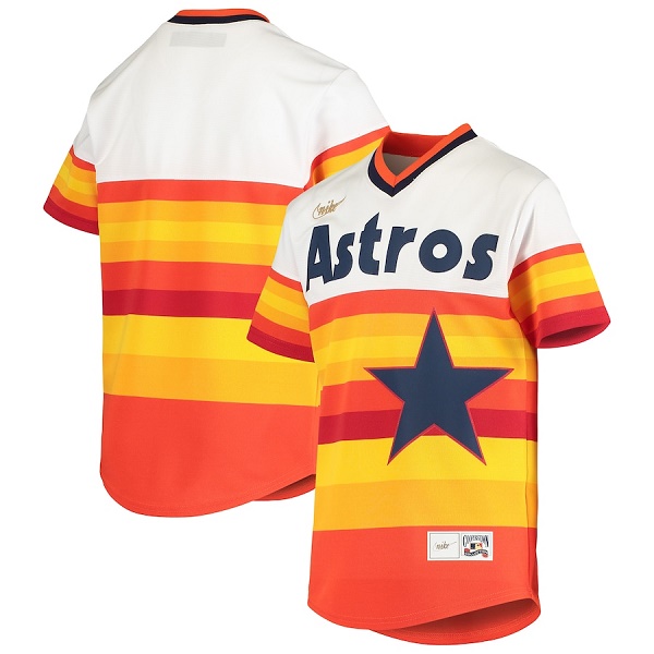 Men's Houston Astros Home Cooperstown Collection Team Cool Base Stitched Baseball Jersey