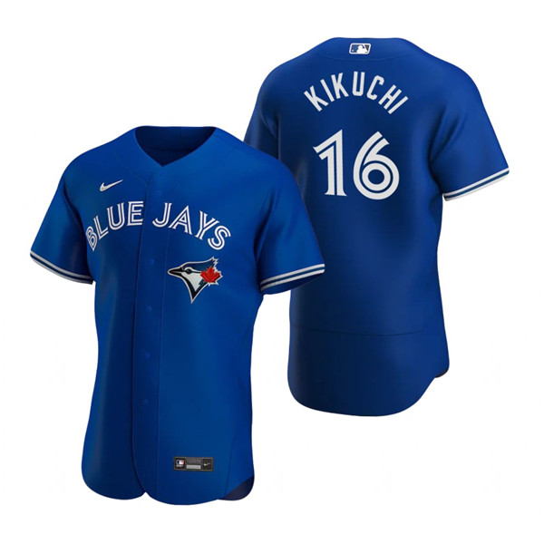 Men's Toronto Blue Jays #16 Yusei Kikuchi Royal Flex Base Stitched Baseball Jersey