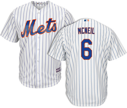 Men's New York Mets #6 Jeff Mcneil White Cool Base Stitched MLB Jersey