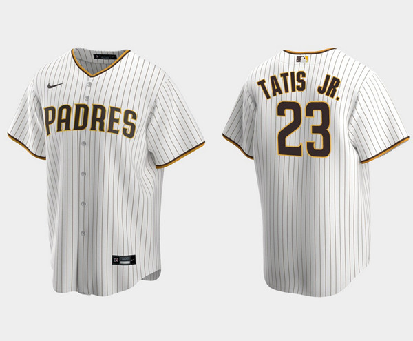 Men's San Diego Padres #23 Fernando Tatis Jr. White Stitched MLB Jersey