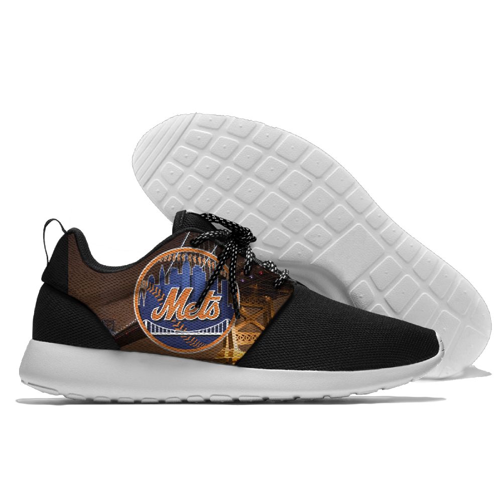 Men's New York Mets Roshe Style Lightweight Running MLB Shoes 005