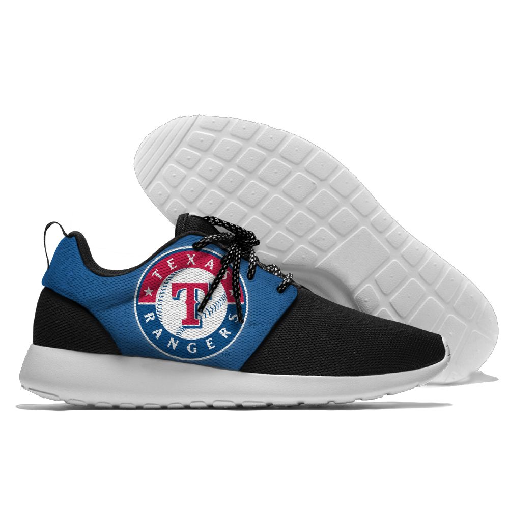 Women's Texas Rangers Roshe Style Lightweight Running MLB Shoes 005