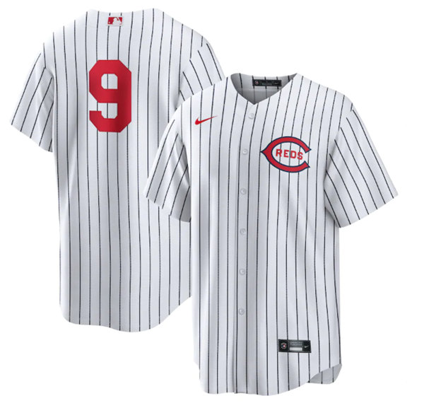 Men's Cincinnati Reds #9 Mike Moustakas White 2022 Field of Dreams Stitched Baseball Jersey