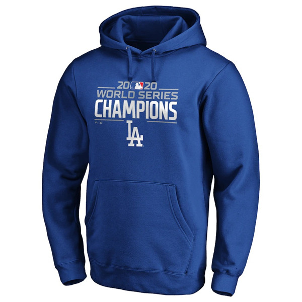 Men's Los Angeles Dodgers 2020 Blue World Series Champions Pullover Hoodie