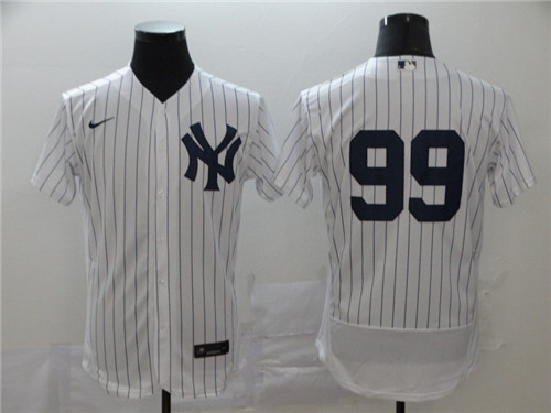 Men's New York Yankees #99 Aaron Judge White Flex Base Stitched MLB Jersey