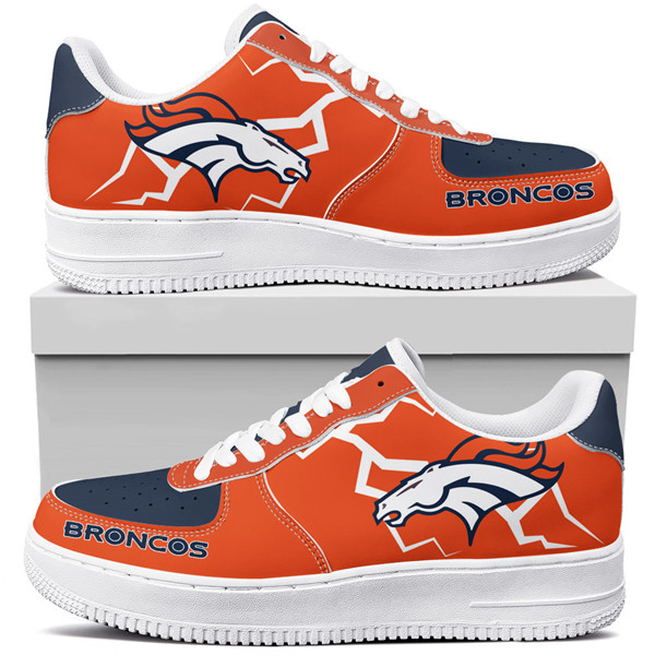 Women's Denver Broncos Air Force 1 Sneakers 001