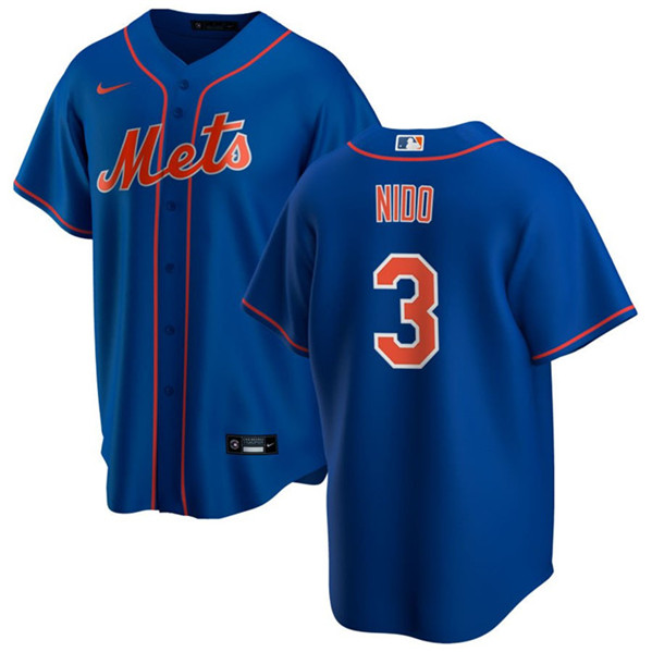 Men's New York Mets #3 Tomás Nido Royal Cool Base Stitched Jersey