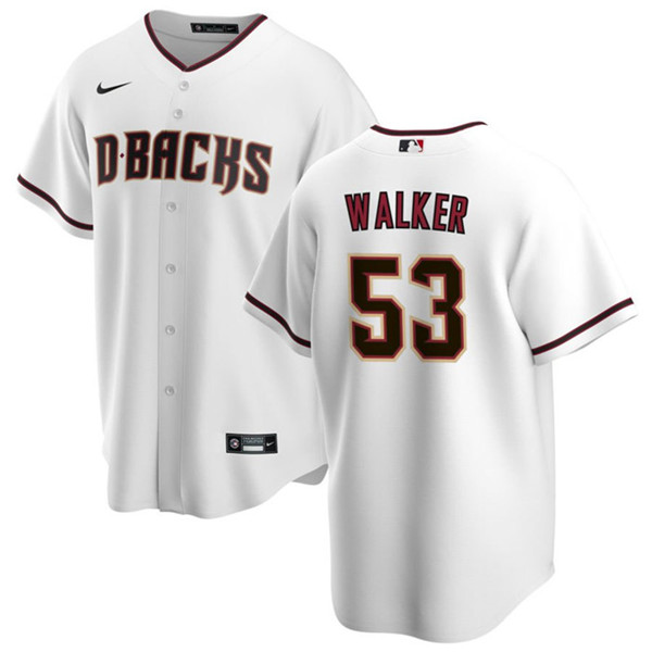 Men's Arizona Diamondbacks #53 Christian Walker White Cool Base Stitched Baseball Jersey
