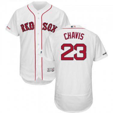 Men's Boston Red Sox #23 Michael Chavis White Cool Base Stitched MLB Jersey