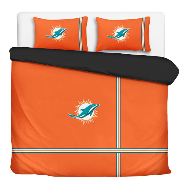 Miami Dolphins 3-Piece Full Bedding 001