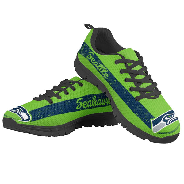 Women's NFL Seattle Seahawks Lightweight Running Shoes 017
