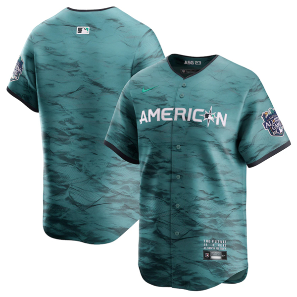 Men's New York Yankees Blank Teal 2023 All-star Cool Base Stitched Baseball Jersey