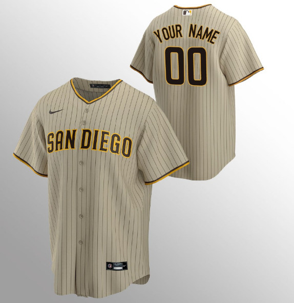 Men's San Diego Padres Customized Stitched MLB Jersey