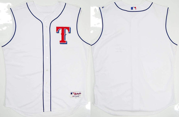 Men's Texas Rangers White Stitched Jersey