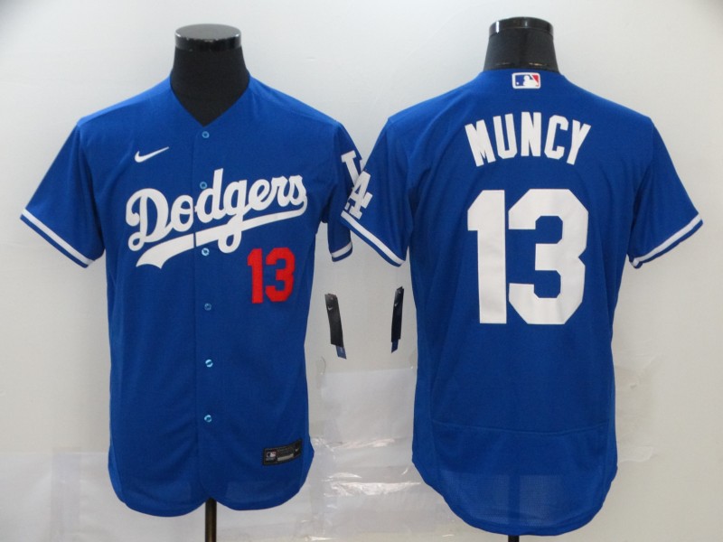 Men's Los Angeles Dodgers #13 Max Muncy Blue Flexbase Stitched MLB Jersey