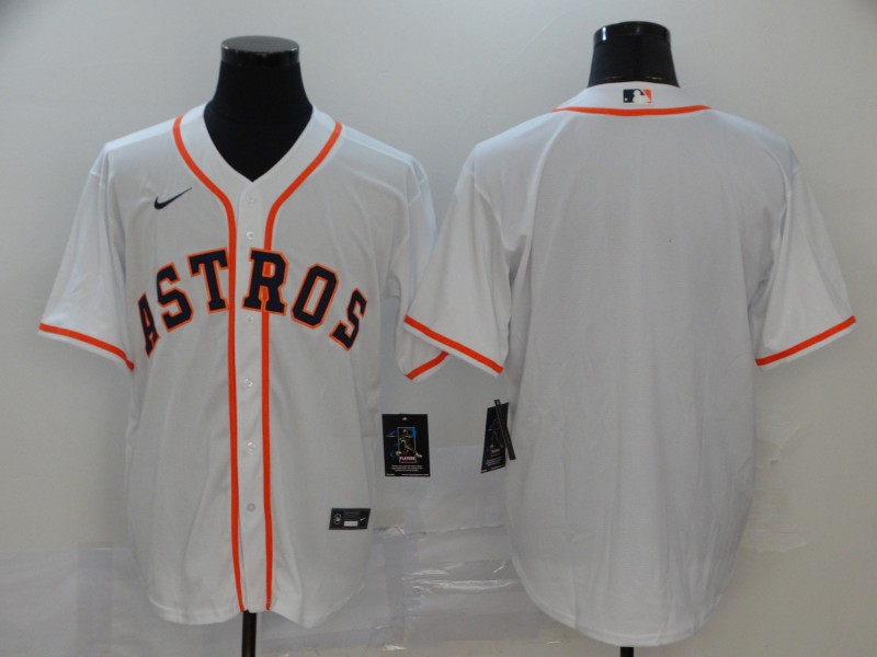 Men's Houston Astros White Cool Base Stitched MLB Jersey